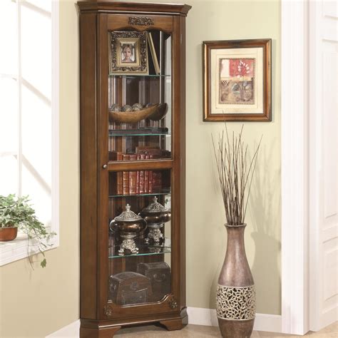 Small Curio Cabinets With Glass Doors Winchester Console Curio