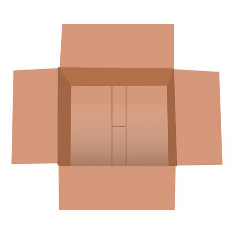 Open Cardboard Box Transparent Png And Svg Vector File