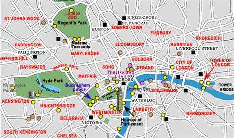 Download Tourist Map Of London Attractions London Beep Mapa