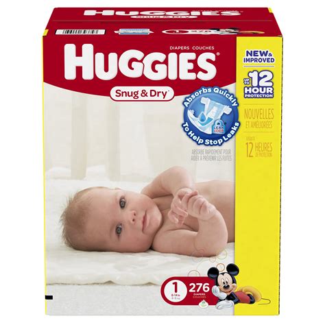 Huggies Economy Plus Pack Snug And Dry Diapers Size 1 276 Count 276 1