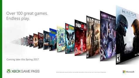 Xbox Game Pass Coming This Spring Unlimited Access To Over 100 Games