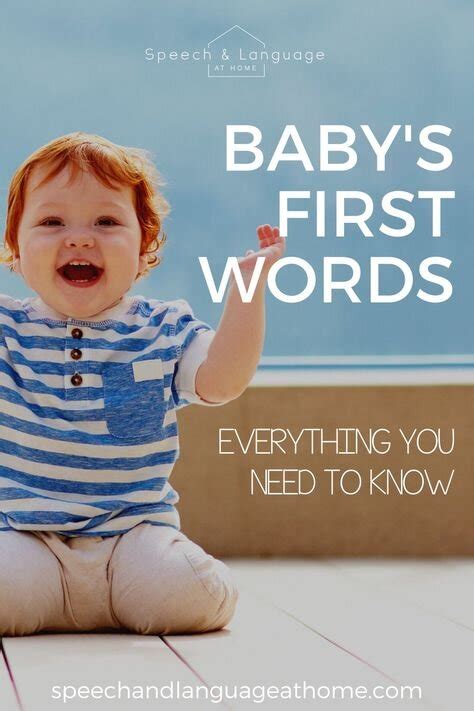 What You Need To Know About Your Babys First Words — Slp