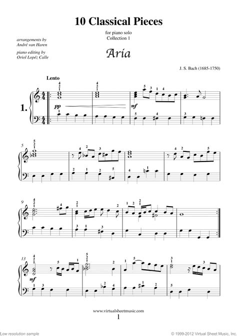 Happy birthday to you free easy piano sheet music. 10 Classical Pieces collection 1 sheet music for piano solo PDF