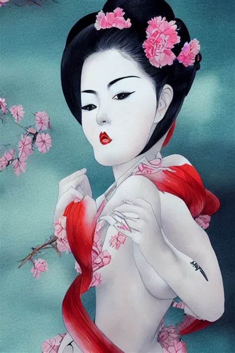 Too Sensual And Very Seductive Suggestive Geisha Full Stable