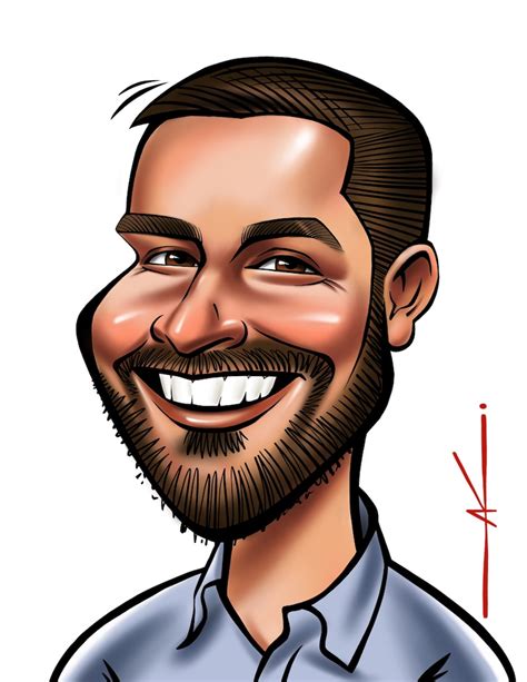 Custom Caricature For 1 Person Color Digital Caricature From Etsy