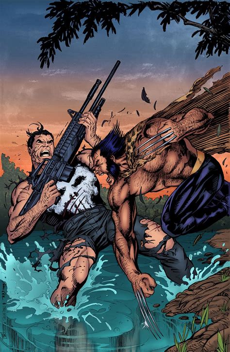 Wolverine Vs Punisher Colours By Matt James On Artstation Wolverine