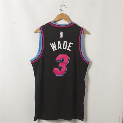 Dwyane Wade 3 Miami Heat 2019 20 Vice Night Black Swingman Jersey