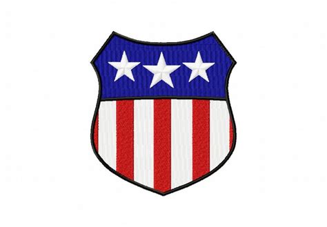 Usa Shield Machine Embroidery Design For Gold Members Only Daily