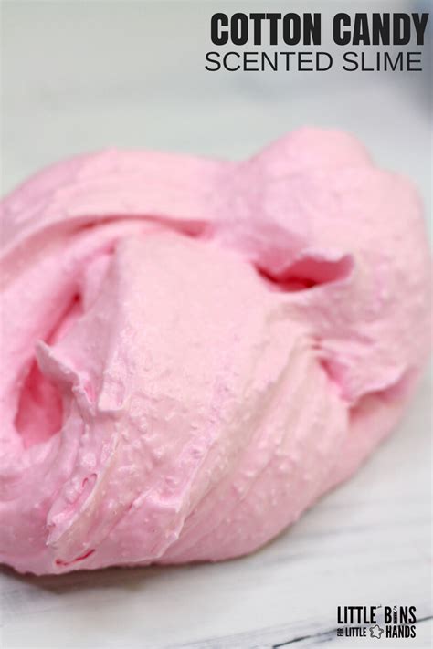 Fluffy Cotton Candy Scented Slime Recipe With Snow For Easy Summer Slime