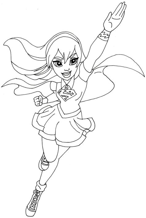 Dc Super Hero Girls 1 Coloring Page Free Printable Coloring Pages For