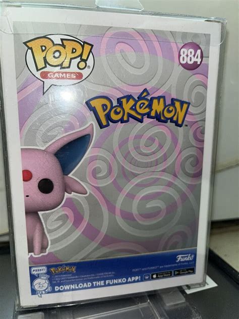 Funko Pop Flocked Espeon Pokemon 884 EBay