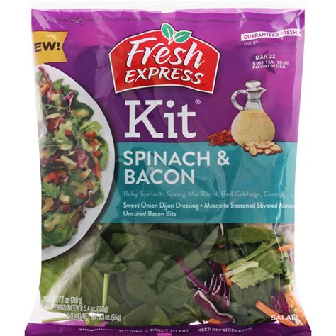 Fresh Express Salad Kit Spinach And Bacon 77 Oz Delivery Or Pickup