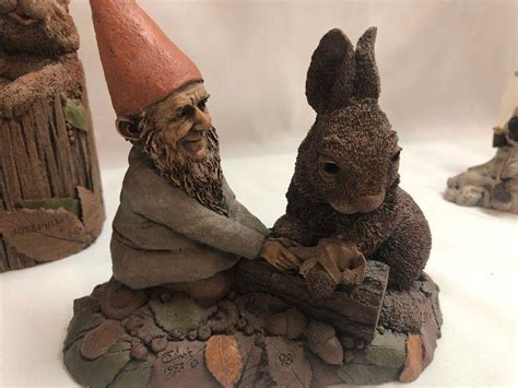 Lot 2 Collectible Thomas Clark Gnomes And More