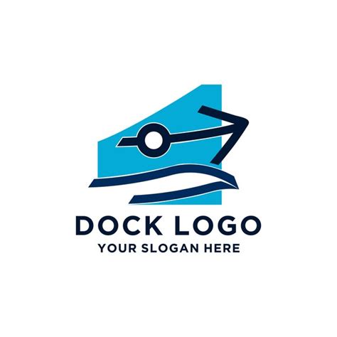 Premium Vector Dock Logo Icon Vector Image