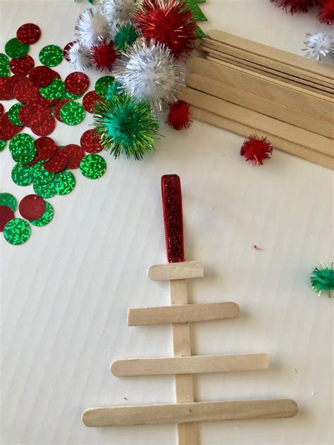 Kid Crafts Easy Diy Popsicle Stick Christmas Trees