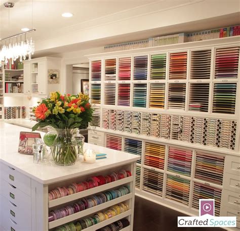 Whether you are thinking about making hobby room or a room for craft supply storage we have the solutions to help you with your project. Take a tour of this amazing craft room! "Crafted Spaces ...
