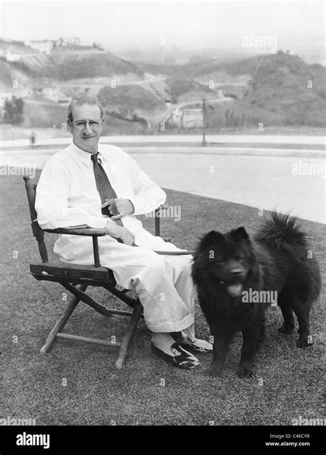 Oscar Strauss With His Favorite Dog Blackie 1931 Stock Photo Alamy