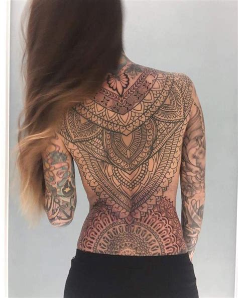 Full Sleeve Tattoos Mandalatattoo Ganzarm Tattoos Weibliche R Cken Tattoos T Towierungen