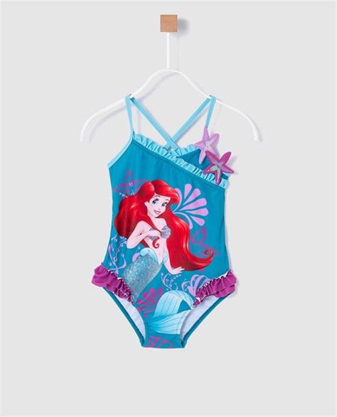 Bañador De Niña Disney Con Print Ariel · Disney · Moda · El Corte Inglés