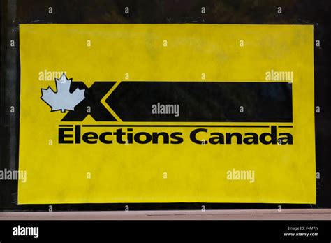 An Elections Canada Sign Stock Photo Alamy