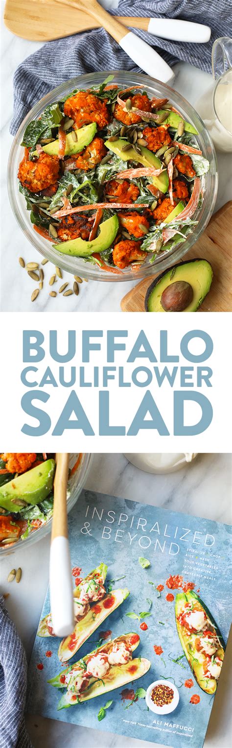 Vegan Buffalo Cauliflower Salad Fit Foodie Finds Vegetarian Recipes