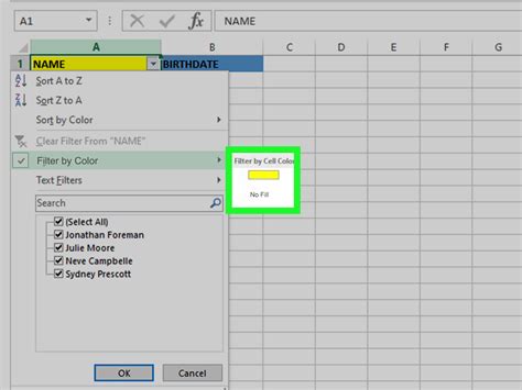 Easy Ways To Filter By Color In Excel 7 Steps With Pictures