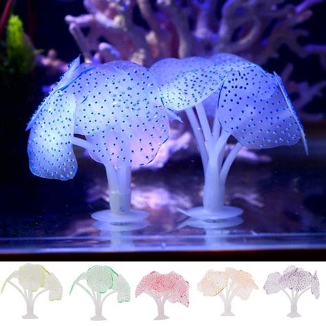 Zhaomeidaxi Silicone Luminous Glowing Jellyfish Aquarium Decoration