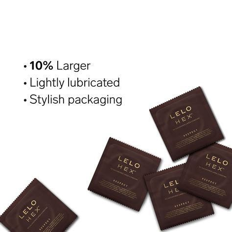 Lelo Hex Respect Xl Size Luxury Condoms With Unique Hexagonal