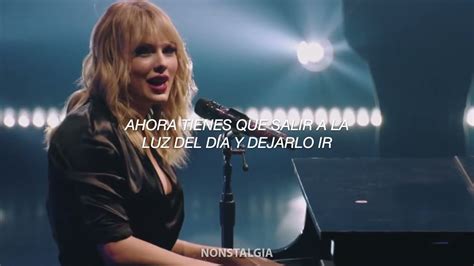 Taylor Swift Daylight Live From Paris Letra En Español Youtube