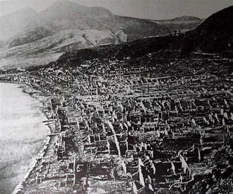 St Pierre After The 1902 Eruption Of Montagne Pelée Guadeloupe And