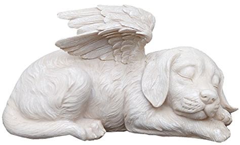 Napco 11144 Sleeping Angel Dog With Wings Garden Statue 975 X 5