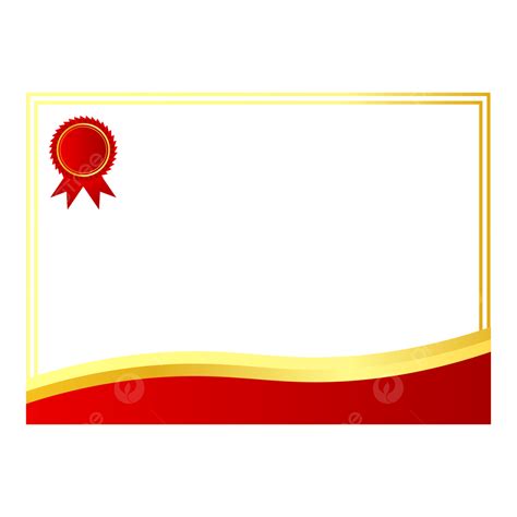 Wave Shape Gradient Color Certificate Border Design Certificate Border