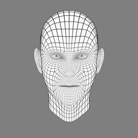 3d Model Stylized Head Base Mesh Vr Ar Low Poly Cgtrader