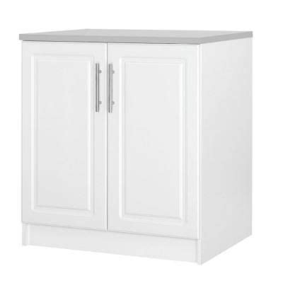 Garage cabinets can increase the value and livability of your home will enhancing the storage h, material: Hampton Bay Elite 2-Door MDF Base Cabinet in White ...