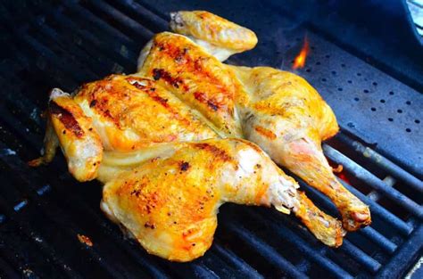 grilled butterflied chicken with garlic butter dad cooks dinner