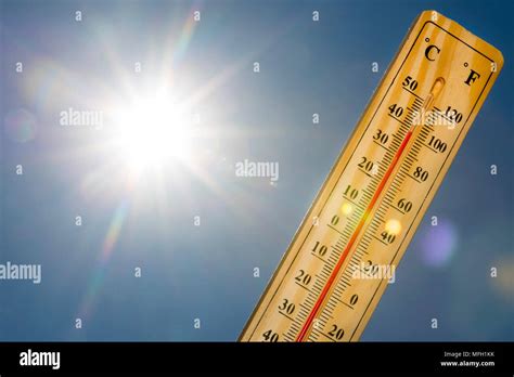 Mercury Thermometer Marking 39 Degrees Celsius 100 Fahrenheit In A