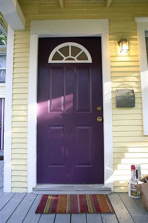 12 Exquisite Front Door Designs In Purple Color Avso