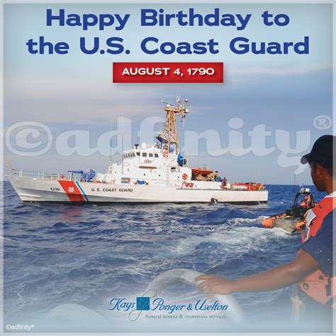 Happy Birthday To The Us Coast Guard Adfinity