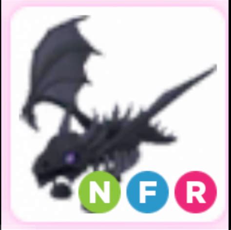 Roblox Adopt Me Neon Shadow Dragon Fly Ride Shadow Dragon Nfr Price 2023