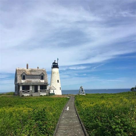 At The Mouth Of The Saco River Just Off The Coast Of Biddeford Sits