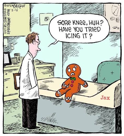 road to recovery following knee replacement corny jokes funny cartoons funny puns