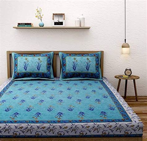 Lifehaxtore Xtore Traditional Jaipuri Print King Size Double Bed Sheet