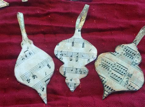 Diy Ornaments For A Music Themed Christmas Tree