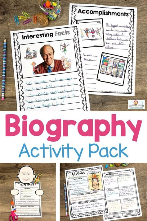 Biographies With Images Engage In Learning 3rd Grade Classroom