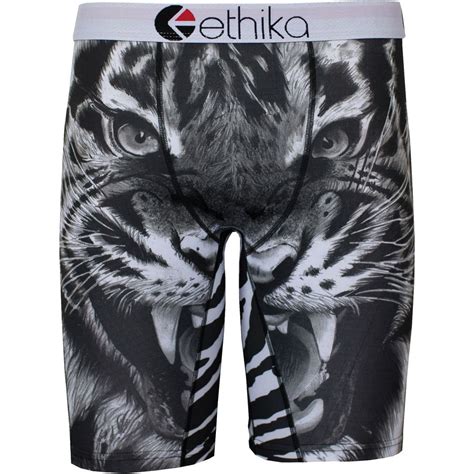 Shop ethika men's underwear & socks at up to 70% off! Ethika Staple Print Black Tiger Boxer - Men's ...