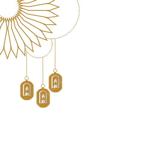 Ornamen Idul Fitri Mubarak Lebaran Mubarak Dekorasi Png Dan Vektor