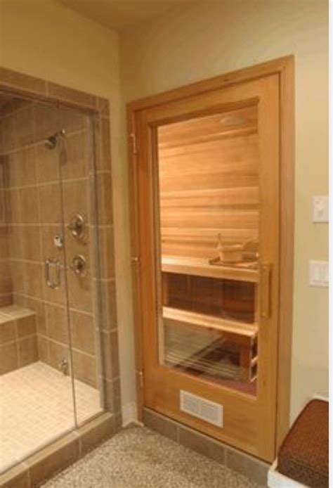 Steam showers by luxury spas are an excellent upgrade to your existing shower. Spa sauna and steam room nearby | Sauna design, Basement ...