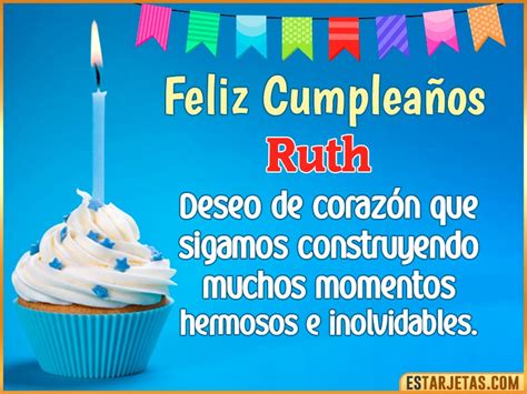 Feliz Cumpleaños Ruth Imágenes  Tarjetas Y Mensajes