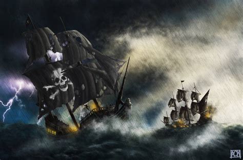 Pirate Ship Battle By Ahmetcankahraman On Deviantart