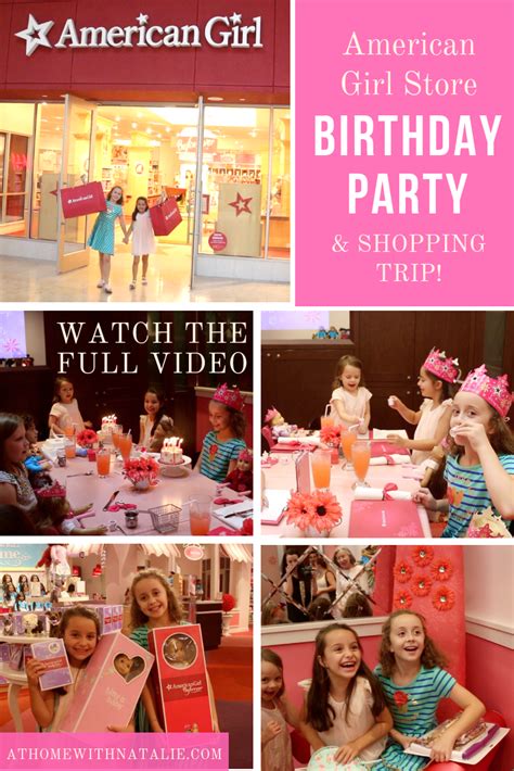 the girls american girl store birthday party and shopping trip at home with natalie